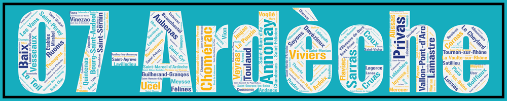 Affiche du département de l'Ardèche + 07 – Image 3