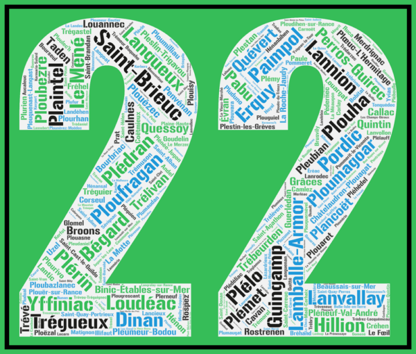 Affiche du département des Côtes d'Armor - 22 - v3