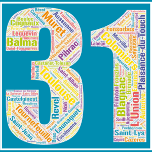 Affiche département de la Haute-Garonne - 31 - v1