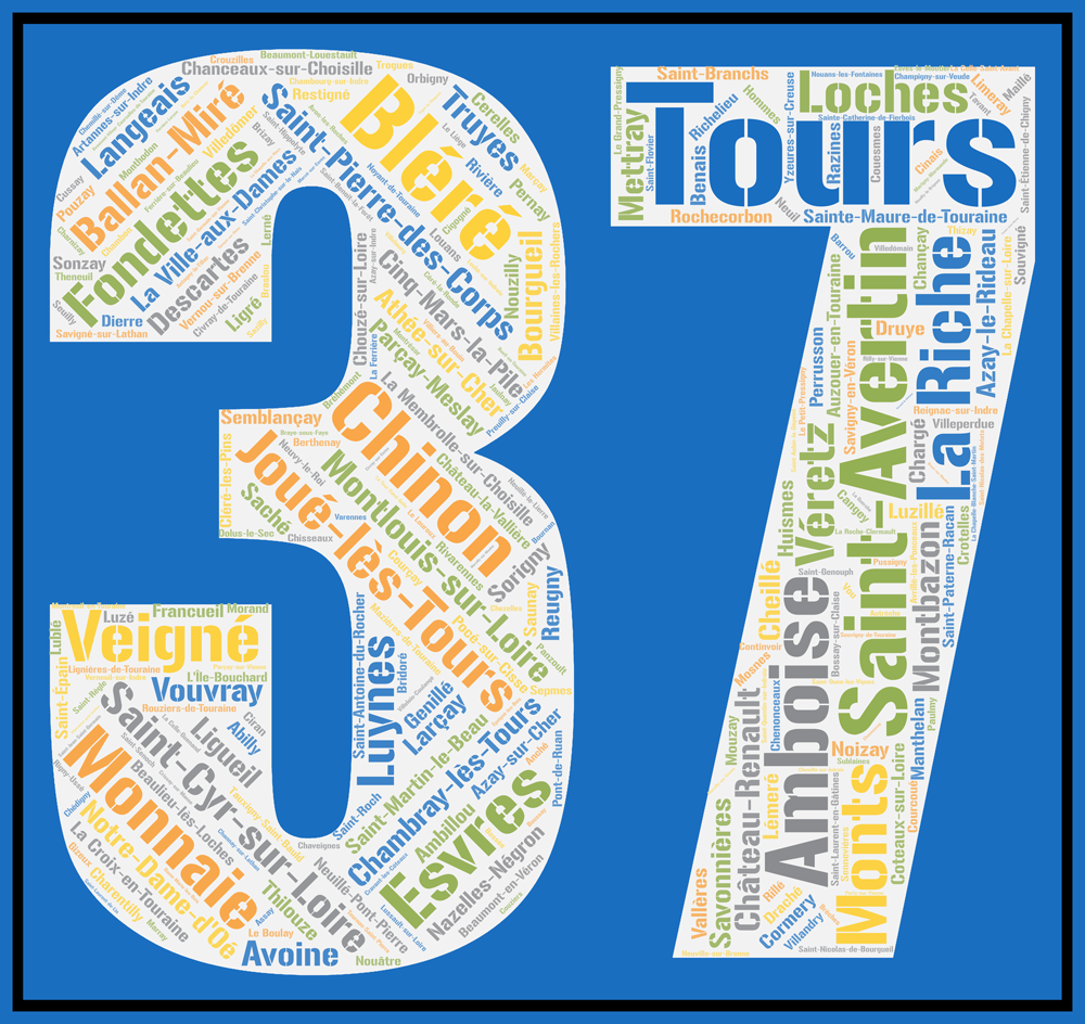 Affiche Département Indre-et-Loire - 37 – Image 3
