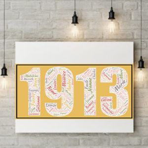 Affiche Prénoms Année 1913