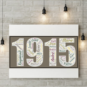 Affiche Prénoms Année 1915