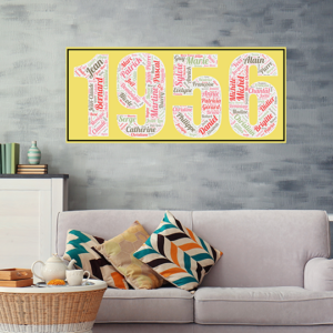 Affiche Prénoms Année 1956
