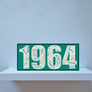 Affiche Prénoms Année 1964