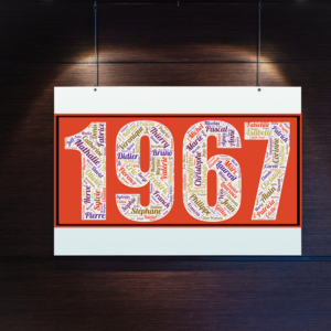Affiche Prénoms Année 1967