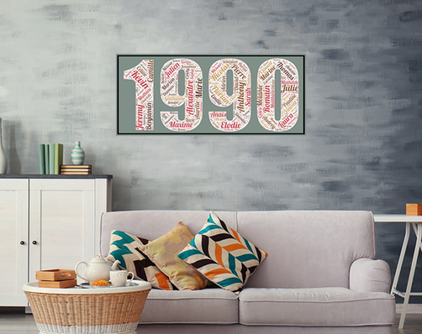 Affiche Prénoms Année 1990-v5 – Image 2