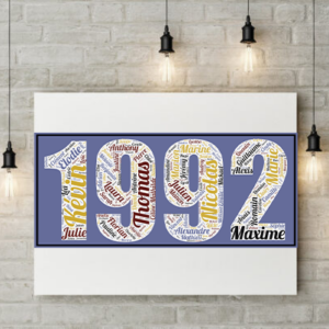 Affiche Prénoms Année 1992