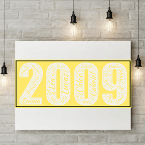 Affiche Prénoms Année 2009