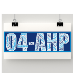 Affiche département Alpes de Haute Provence +04