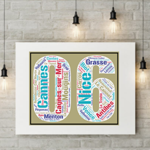 Affiche département Alpes Maritimes - 06