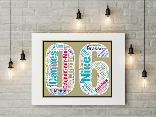 Affiche département Alpes Maritimes - 06