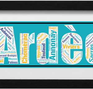 Affiche du département de l'Ardèche + 07