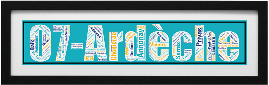 Affiche du département de l'Ardèche + 07