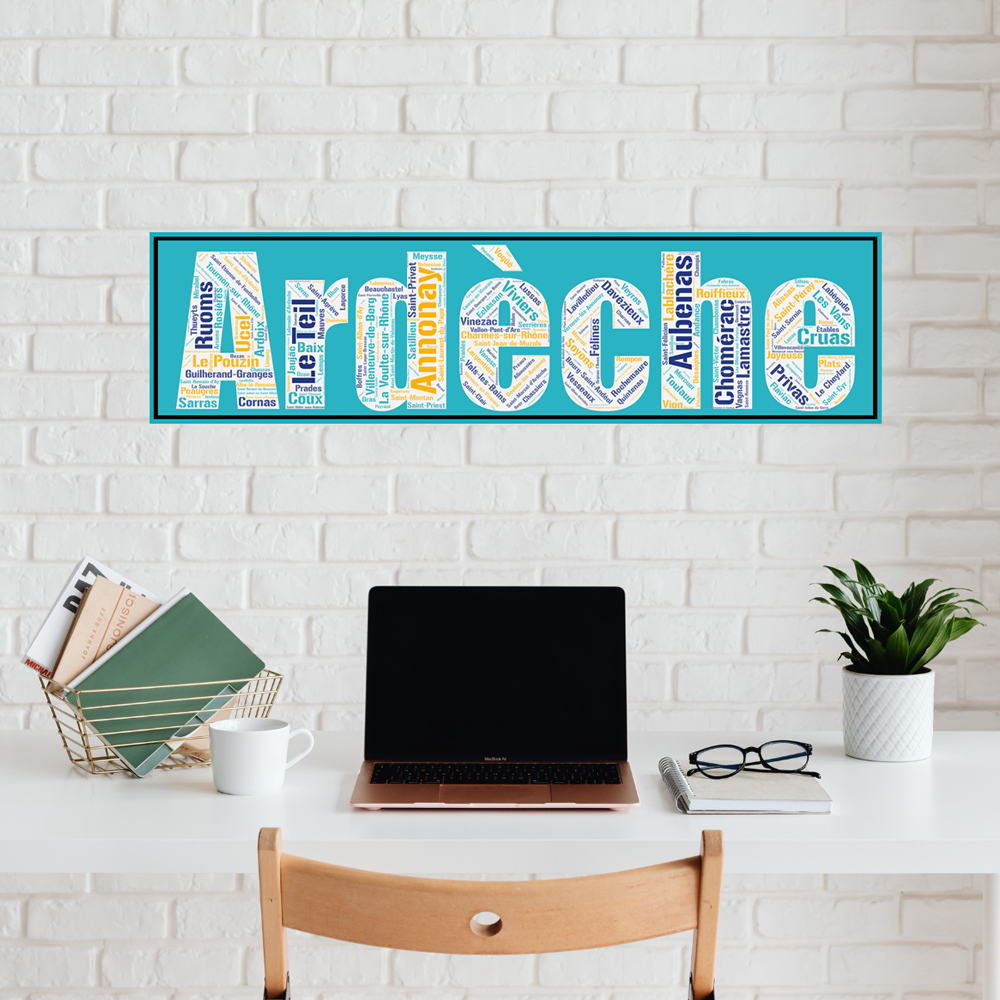 Affiche du département de l'Ardèche