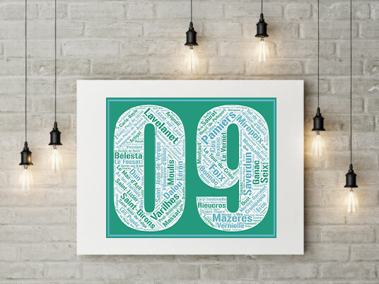 Affiche département Ariège - 09