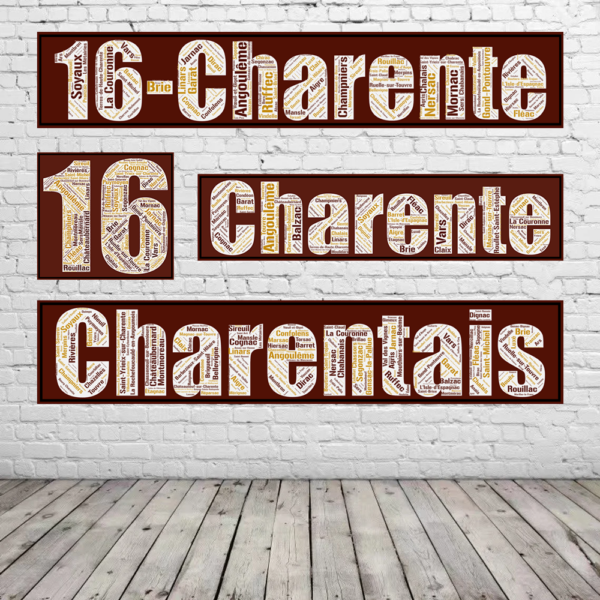 Affiche du département de la Charente - 16 -v1