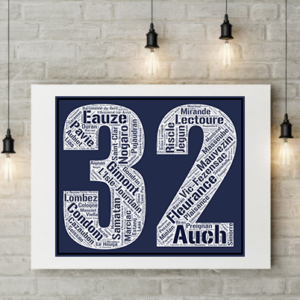 Affiche département Gers - 32