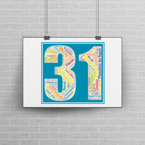 Affiche département Haute-Garonne - 31