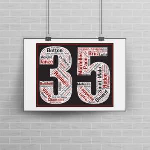 Affiche département Ille-et-Vilaine -35