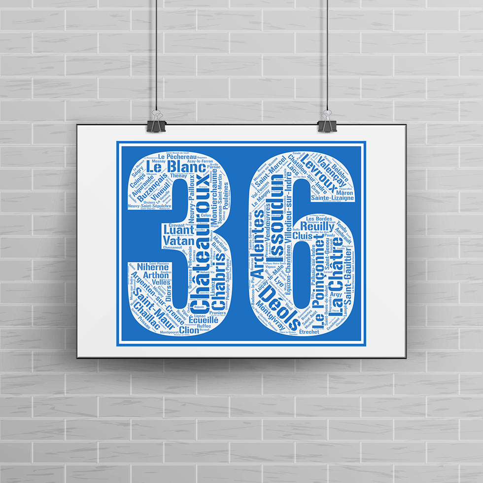 Affiche département Indre - 36