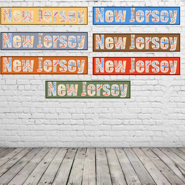 Affiche New Jersey - v7 – Image 3