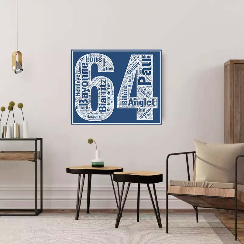 Affiche département Pyrénées Atlantiques - 64