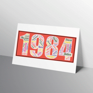 Affiche Prénoms Année 1984