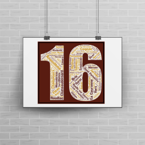 Affiche département Charente - 16