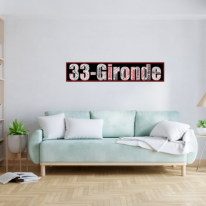 Affiche département Gironde +33