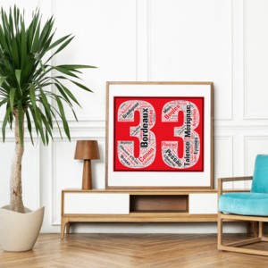 Affiche département Gironde - 33