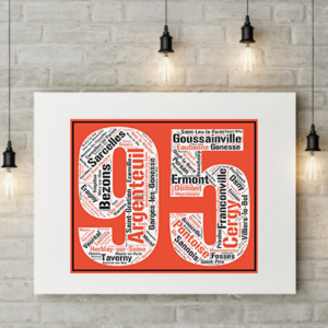 Affiche département Val d'Oise - 95