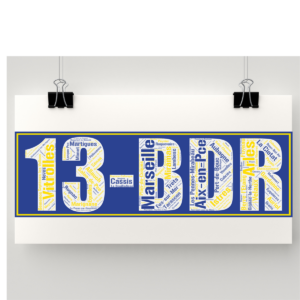Affiche département Bouches du Rhône - BDR+13