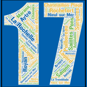 Affiche du département de la Charente-Maritime 17 -v1