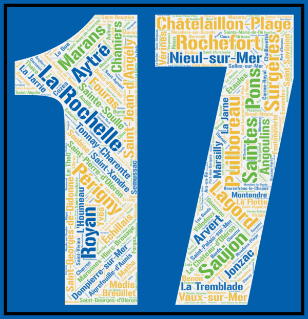 Affiche du département de la Charente-Maritime 17 -v1