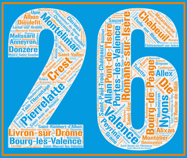 Affiche département Drôme - 26 - v1
