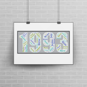 Affiche Prénoms Année 1993