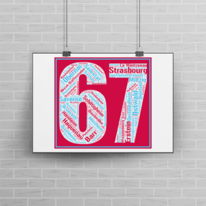 Affiche département Bas-Rhin - 67