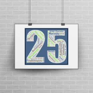 Affiche département Doubs - 25