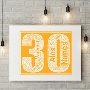 Affiche département Gard - 30