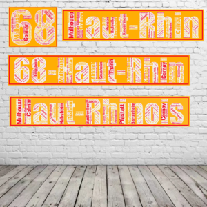 Affiche département Haut-Rhin +68 - v1