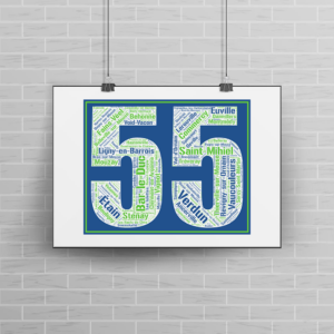Affiche département Meuse - 55