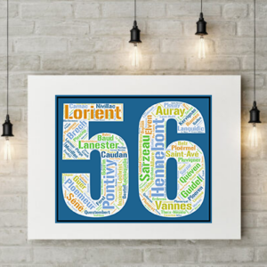 Affiche département Morbihan - 56
