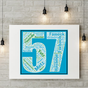 Affiche département Moselle - 57