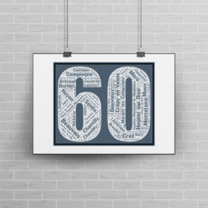 Affiche département Oise - 60