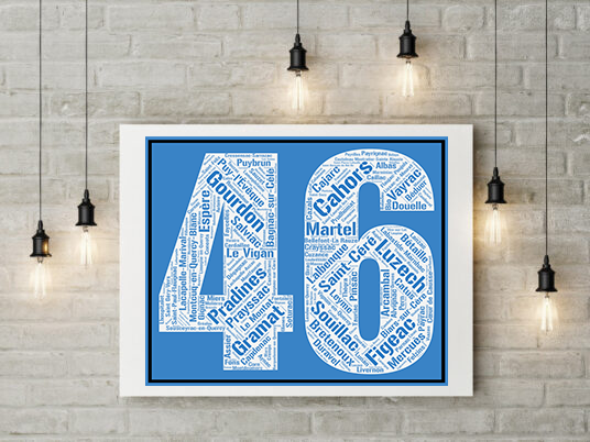 Affiche département Lot - 46