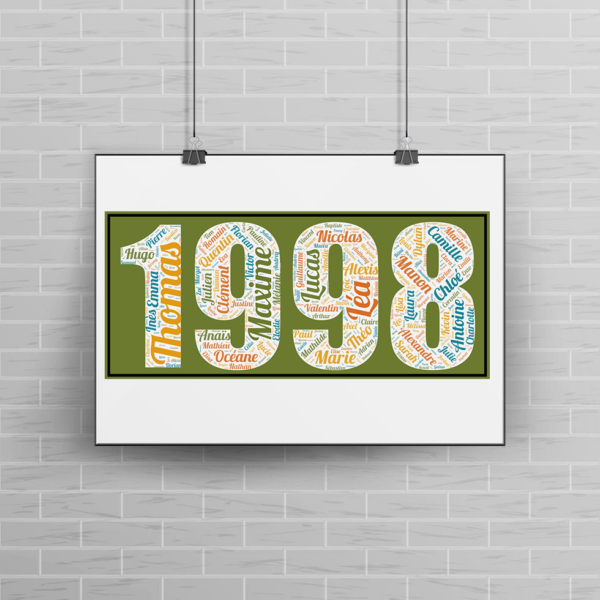 Affiche Prénoms Année 1998-v1 – Image 4