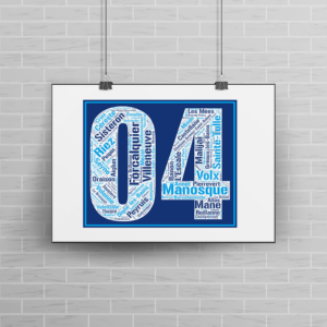 Affiche département Alpes de Haute Provence - 04