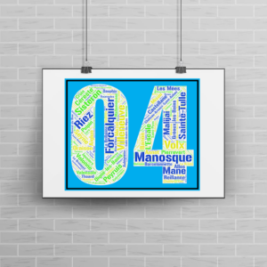 Affiche département Alpes de Haute Provence - 04