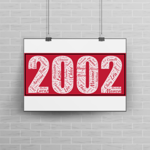 Affiche Prénoms Année 2002