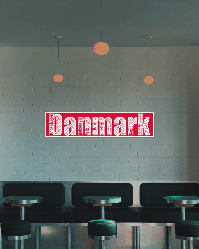 Affiche Danemark - Danmark